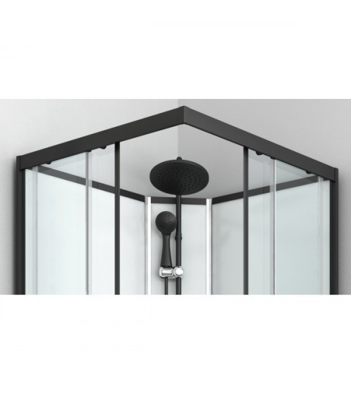 Cabina de ducha sin techo KINEDAI II 90x90x225 cm de montaje rápido