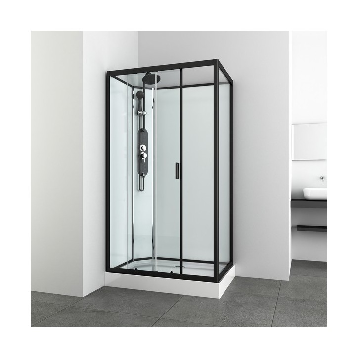 Cabine de douche KINEDA III sans toit 80x120x225 cm montage rapide
