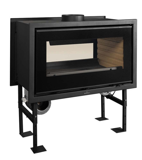 Inserto camino in legno FLORIDA bifacciale con turbina 13 kW