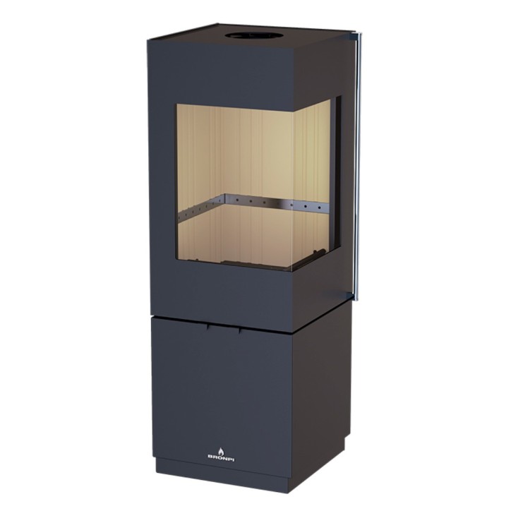 Stufa JAKO a 2 lati in vetro 7 kW