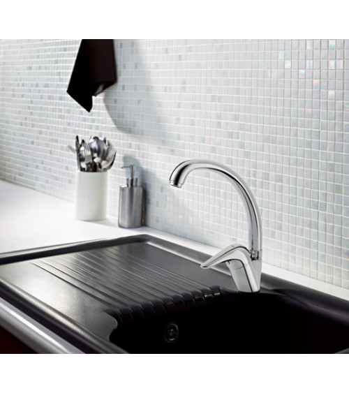 Evier simple Polino avec égouttoir  860 x 500 x 210mm
