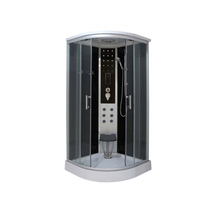 Cabine de douche LEDA  90x90x215 cm NOIR