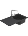 Evier simple Polino avec égouttoir  860 x 500 x 210mm
