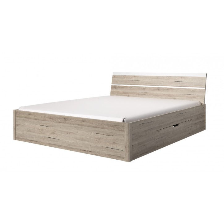 Letto per adulti BETTINA 160x200 cm con 2 cassetti portaoggetti