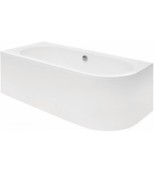 HILIO vasca da bagno asimmetrica sinistra  con pannello incluso 150/160/170/180