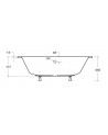 Baignoire d'angle ULTIMA 150 ou 160 cm