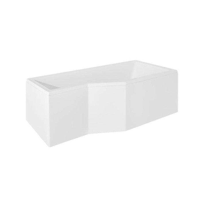Banheira assimétrica INTERO 150/170 cm x 75 cm sem resguardo de banheira