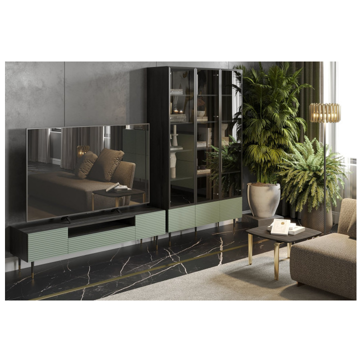 Meuble TV Impérial Vert - 160cm