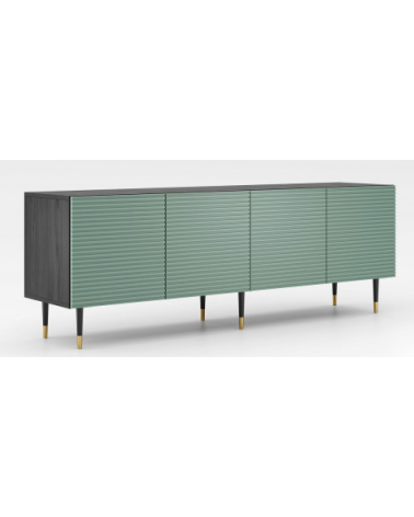 Meuble TV Impérial Noir 4 portes - 180cm