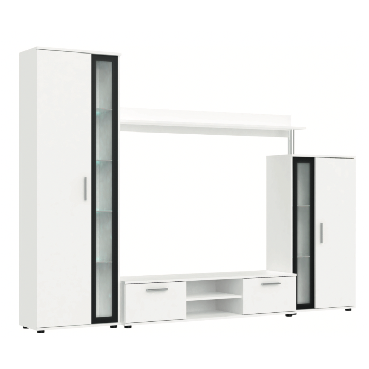 Ensemble Meuble TV Bentley - blanc