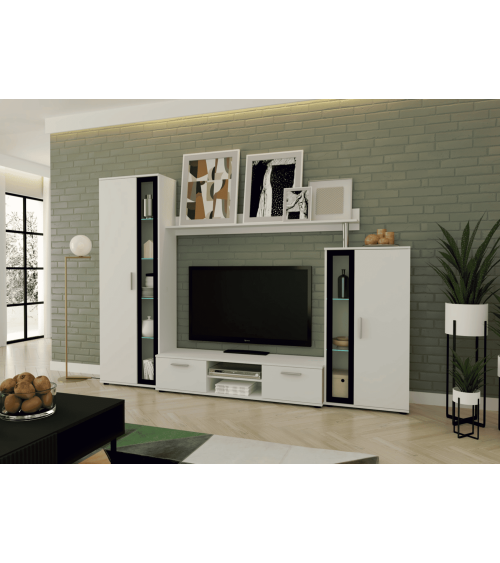 Ensemble Meuble TV Bentley - blanc