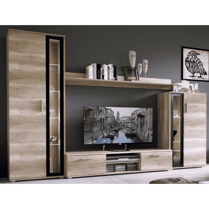 Ensemble Meuble TV Bentley - Chêne