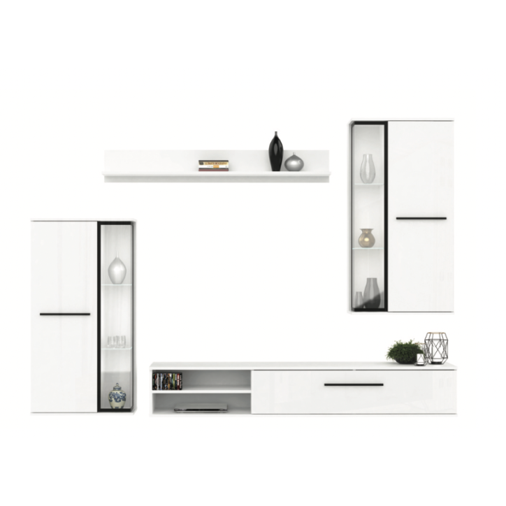 Ensemble Meuble TV Dakota - Blanc