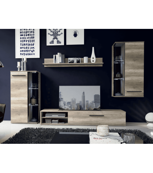 Ensemble Meuble TV Dakota - Chêne