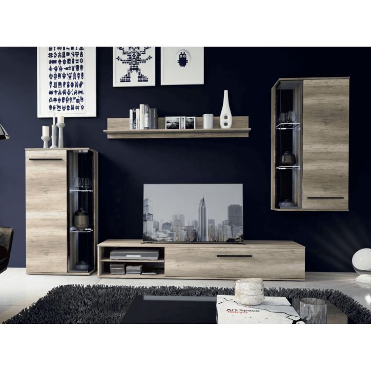 Ensemble Meuble TV Dakota - Chêne