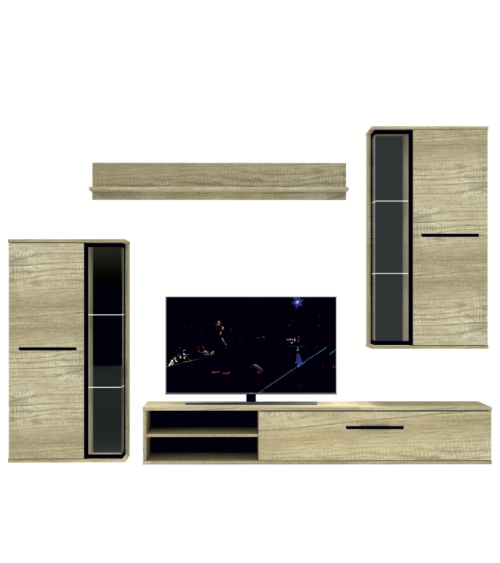 Ensemble Meuble TV Dakota - Chêne