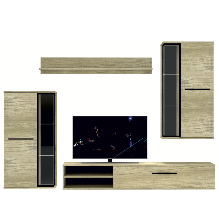 Ensemble Meuble TV Dakota - Chêne