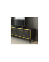 Ensemble meuble TV VALSE MARBRE Motif Noir-Or