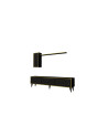 Ensemble meuble TV VALSE MARBRE Motif Noir-Or