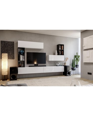 Ensemble meuble TV Box Sydney Blanc -  280cm