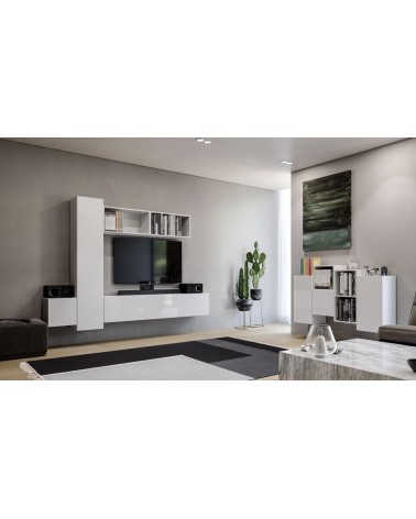 Ensemble meuble TV Box Bangkok Blanc 245cm