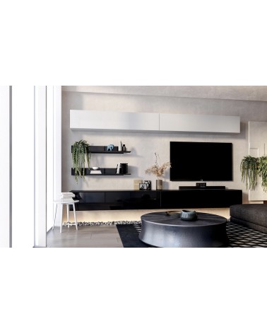 Ensemble meuble TV Box Amsterdam blanc 245cm