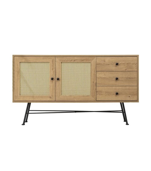 Buffet NALA 2portes et 3 tiroirs 160 cm marron