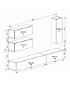 Ensemble meuble TV Box Berlin 280 cm