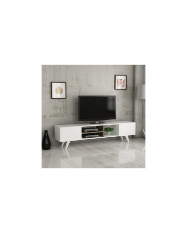 Mueble TV DORE 160 cm blanco