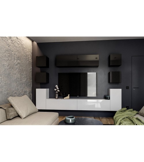 Ensemble meuble TV Box Cuba - 210 cm