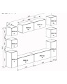 Ensemble meuble TV Box Cuba - 210 cm