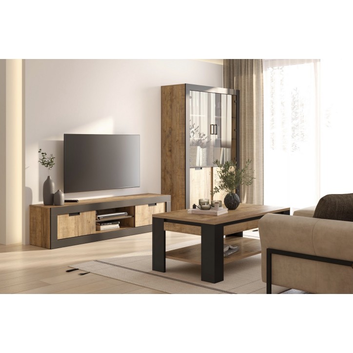 Salon Tudor - chêne et noir