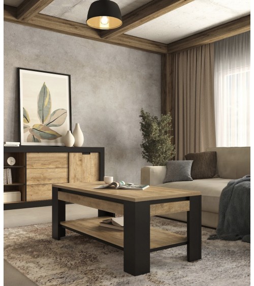 Salon Tudor - chêne et noir