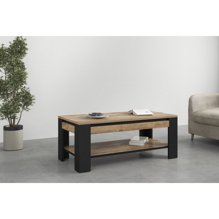 Salon Tudor - chêne et noir