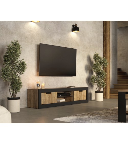 Salon Tudor - chêne et noir