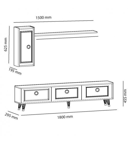 Todos los muebles de TV LOFT con leds