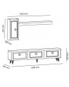 Ensemble meuble TV LORENZ