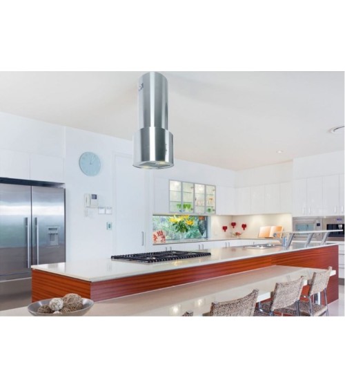 Hotte aspirante îlot OKCYL INOX 40cm