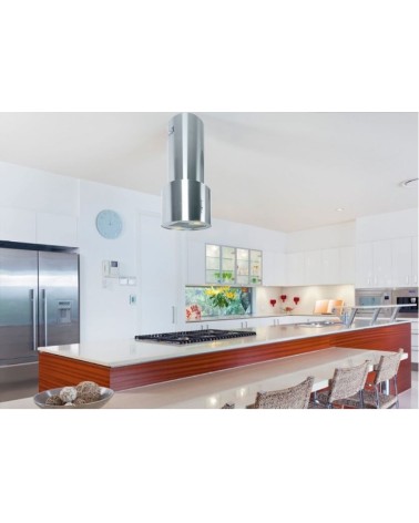 Hotte aspirante îlot OKCYL INOX 40cm