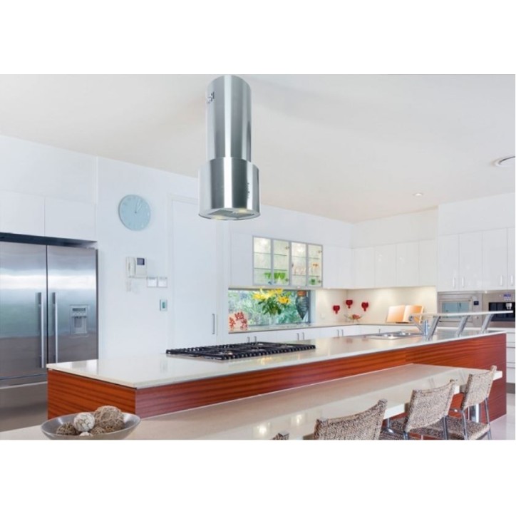 Hotte aspirante îlot OKCYL INOX 40cm