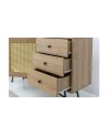 Buffet NALA 2portes et 3 tiroirs 160 cm marron