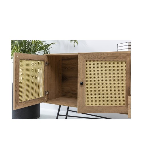 Buffet NALA 2portes et 3 tiroirs 160 cm marron