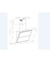 Hotte aspirante murale PURE STYLE 90 cm