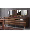 Buffet CLASS 4 portes 220 cm marron