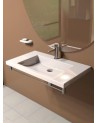Vasque suspendue ONE LINE 100 blanc