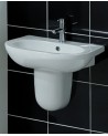 Vasque avec colonne suspendue OCEANUS moyenne blanc