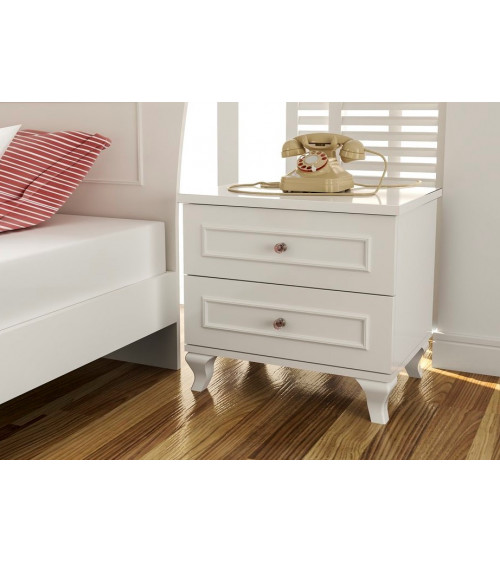 TABLE DE CHEVET  BEIZA BLANCHE