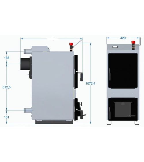VIA-D4 17 kw PREMIUM chaudière bois