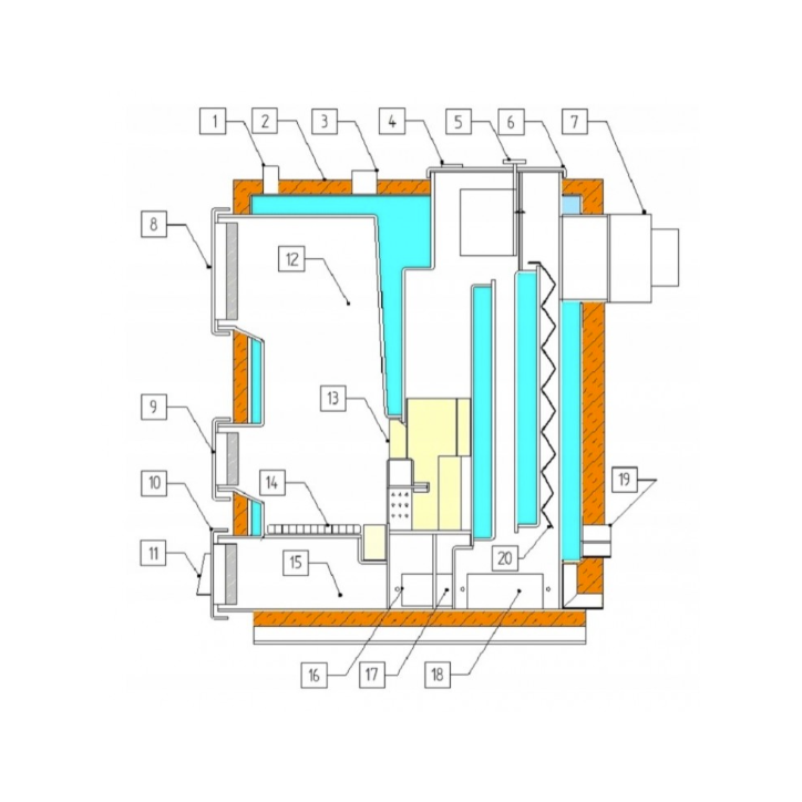 FENIKS 9 kW chaudière à gazéification Classe 5 - A+