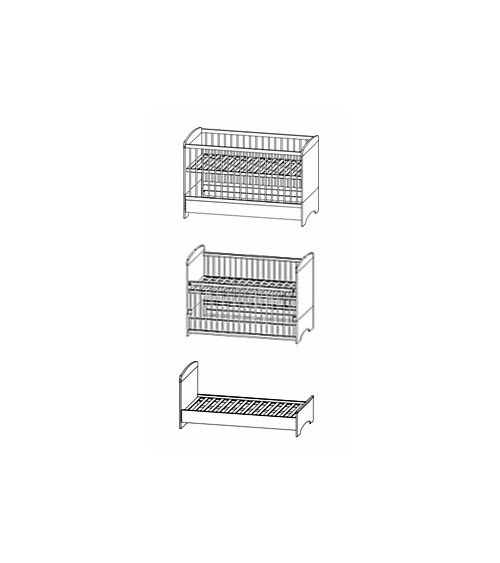 Escalable cama de bebé 70-140cm éCUREUIL- Diseño de la cama de bebé - habitación del bebé